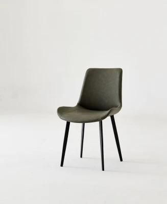 New Design Furniture PU Leather Grey Dining Chair