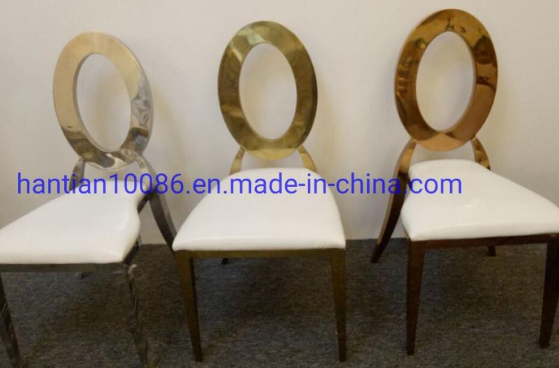 Gold Egg Hole Back Dining Room Chair Wedding Chair for Event Dining Chairs