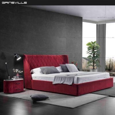 High Quality Furniture China Modern Luxury Fabric King Beds for Bedroom