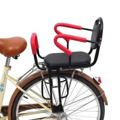 Child Bicycle Back Seat Kids Bike Seat Bike Rack Rest Cushion Back Saddle Cycle Accessories PU Leather Horse Saddle Bike Saddle