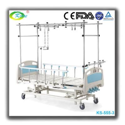 China Manufacturer Kcare Medical Furniture Used Manual ABS Hospital Beds