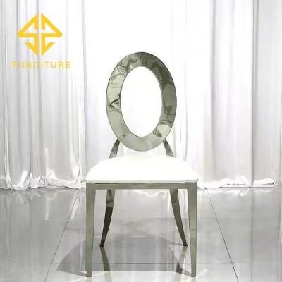 Hotsale Stainless Steel Chair with Leather for Wedding Banquet Home Furniture