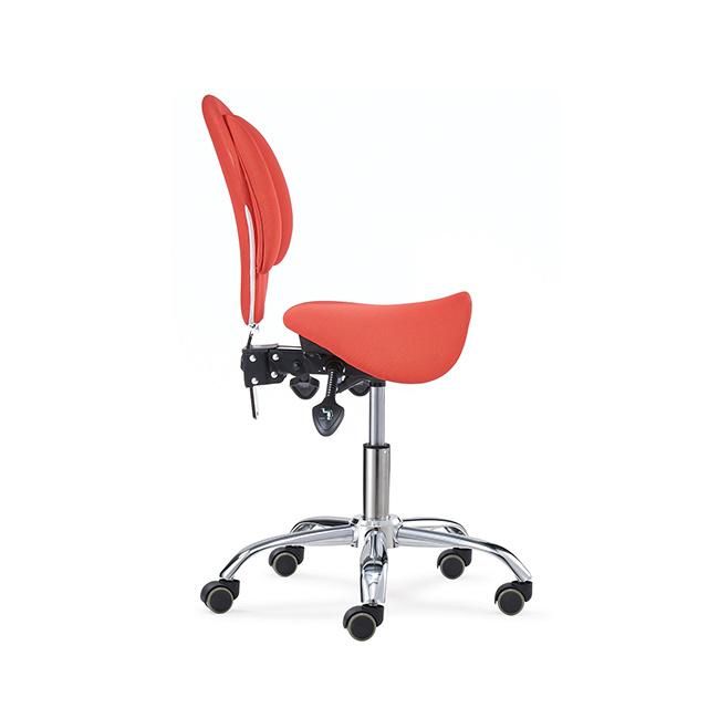 Swivel Adjustable Salon Beatuy Saddle Chair with Backrest