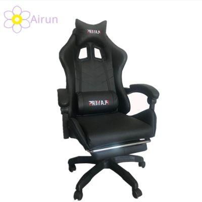 Custom China Black Red Wooden Frame LED PU Leather Office Adult Ergonomic RGB Racing Computer PC Gamer Gaming Chair for Sale