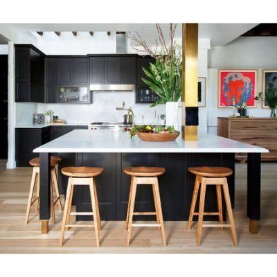China Manufacturer Bespoke American Style Home Furniture Rta Wooden Kitchen Cabinet Shaker