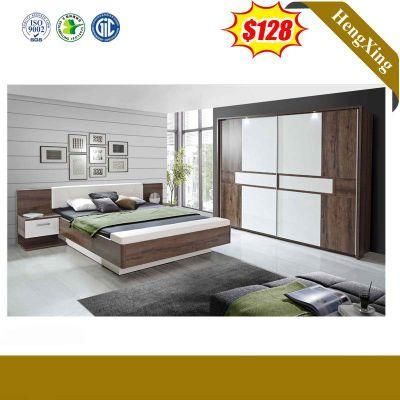 King Bed Wooden Double Bed Hotel Home Bed Living Room Furniture