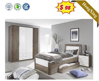 Hot Sale Most Popular Bedroom New Design Double Bed Furniture Plywood