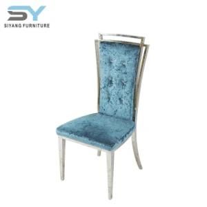 Distributor Restaurant Furniture Wedding Chair Chromed Metal Dining Chair