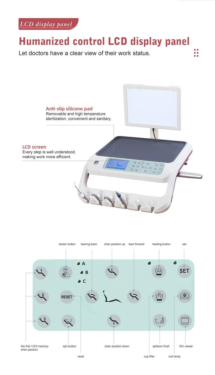 Best Sale Ce&FDA Approved Dental Chair Dental Chair Cushion/Cuspidor Dental Unit/Used Dental Stools