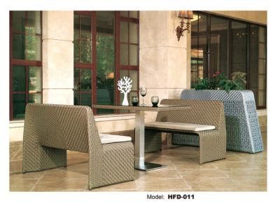 Modern Garden Outdoor Aluminum Chair with Simple Fixed Bar for Leisure Restaurant Furniture, Barstool Furniture