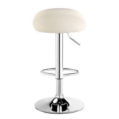 Optional Colors Swivel Straps Leather Stainless Steel Modern Bar Stools Removable Bar Chairs