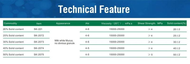 Polyvinyl Acetate Emulsion Unit Water Filler High Viscority Super Bonding PVA Glue Wood Glue