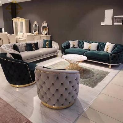 Factory Custom Quality Italian Style Sectional Sofa Set Furniture Luxury Living Room