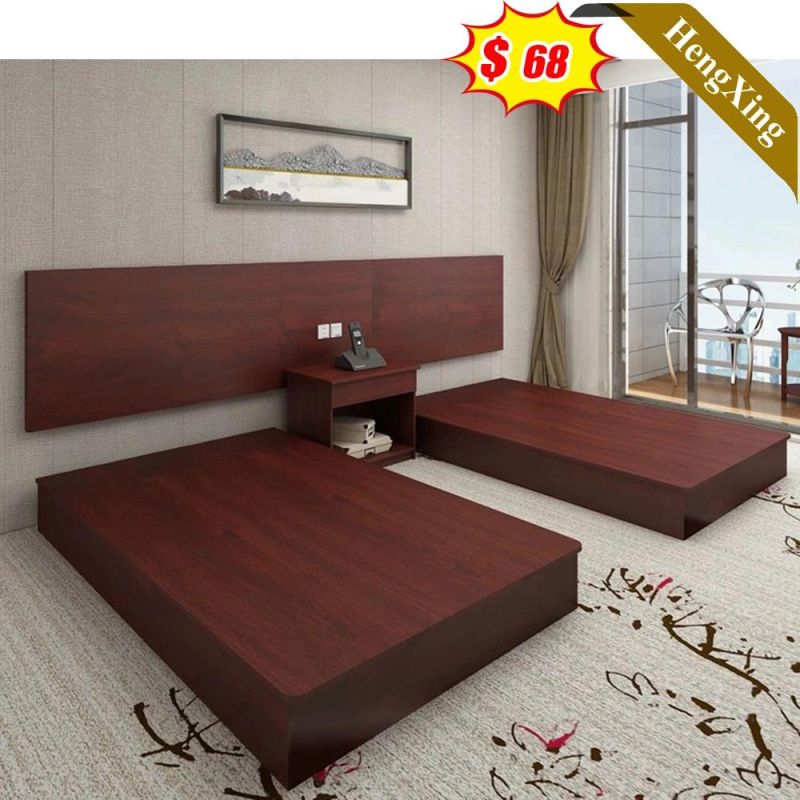 Popular Cheap Price Commercial Hotel Bedroom Furniture Twin Bed Single Bed