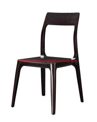 Black Paint Wooden Home Hotel Solid Wood Furniture Dining Chair for Restaurant