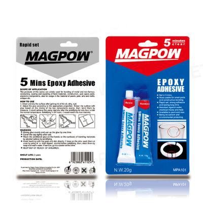 Magpow Hot Sell Super Strong 5 Minutes Ab Glue Epoxy Adhesive for Auto Parts and Hardware