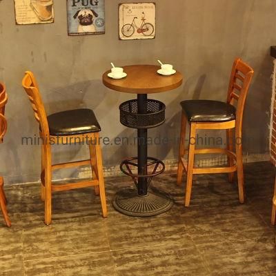 (MN-MBC31) Wooden Furniture High Bar Restaurant Chair with Table