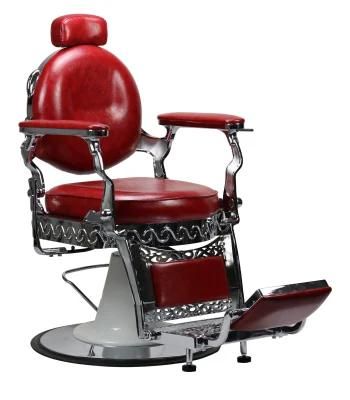 Hl- 9259b Salon Barber Chair for Man or Woman with Stainless Steel Armrest and Aluminum Pedal