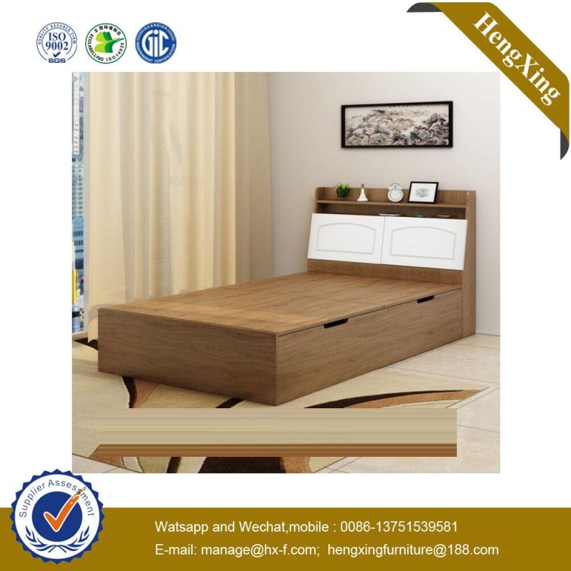Simple Design School Solid Wood Queen Size Modern Furniture Bedroom Bed