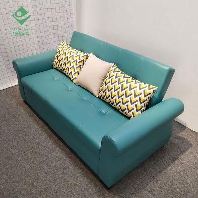 Modern Fabric Folding Sofa Chair Sleeper Three Seat Sofa Bed Wooden Living Room Multi-Function Divan