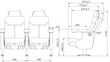 Hongji Seating Push Back Movie Theater 3D Cinema Seating