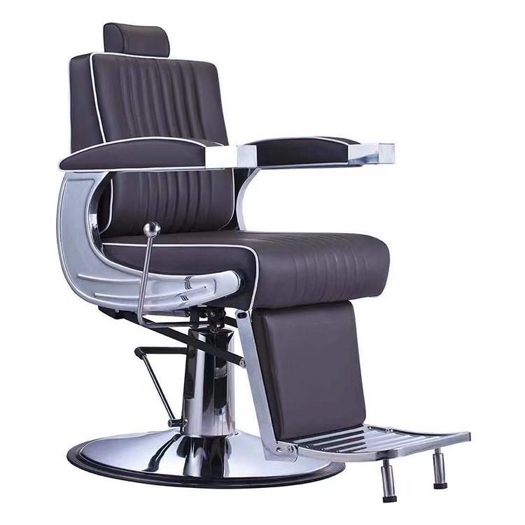 Hl-9304 Salon Barber Chair for Man or Woman with Stainless Steel Armrest and Aluminum Pedal