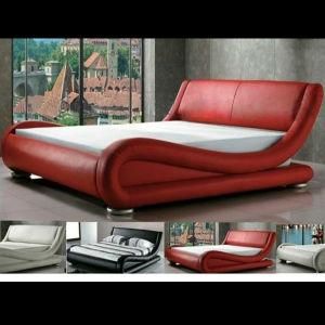 Modern Leather Bed (B205)