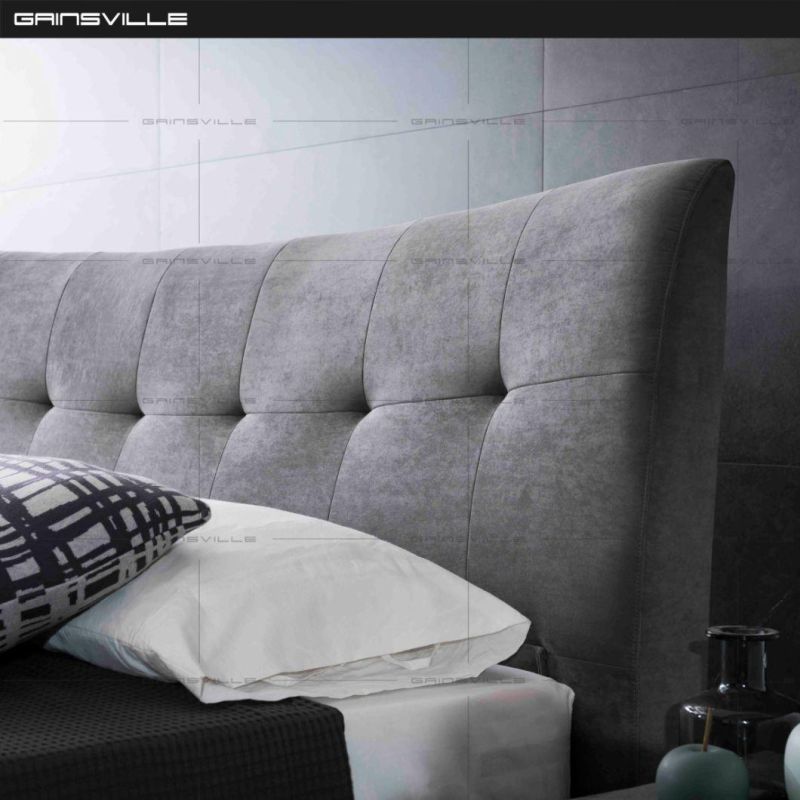 Modern Bedroom Furniture Beds Corner Fabric Sofa Bed Gc1817