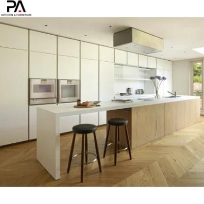 High Quality White Lacquer and Melamine Kitchen Cabinet Designs Furniture