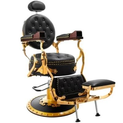 Hl-9260A Salon Barber Chair for Man or Woman with Stainless Steel Armrest and Aluminum Pedal