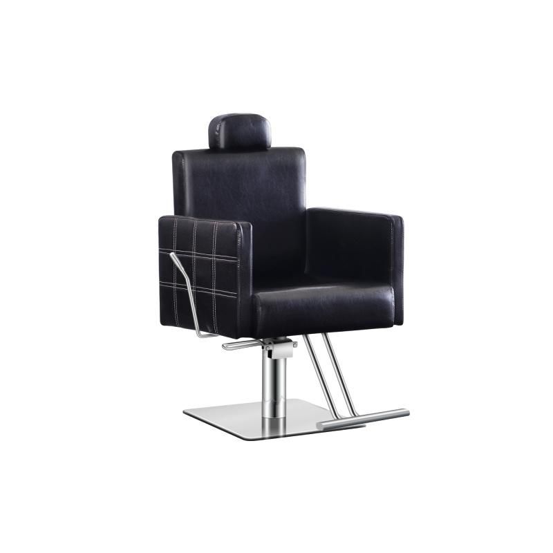 Hl-1102 Salon Barber Chair for Man or Woman with Stainless Steel Armrest and Aluminum Pedal