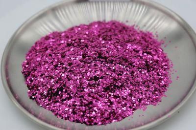 Lasting Even Skin Tone Diamond Highlighter Rose Red Holographic Glitter Powder for Valentine Makeup and Nail Arts