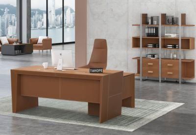 Top Grade Boss Executive Office Table with Leather Faced