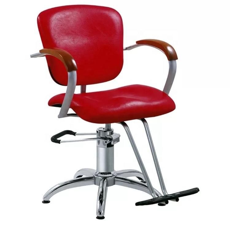 Hl-7289 Salon Barber Chair for Man or Woman with Stainless Steel Armrest and Aluminum Pedal