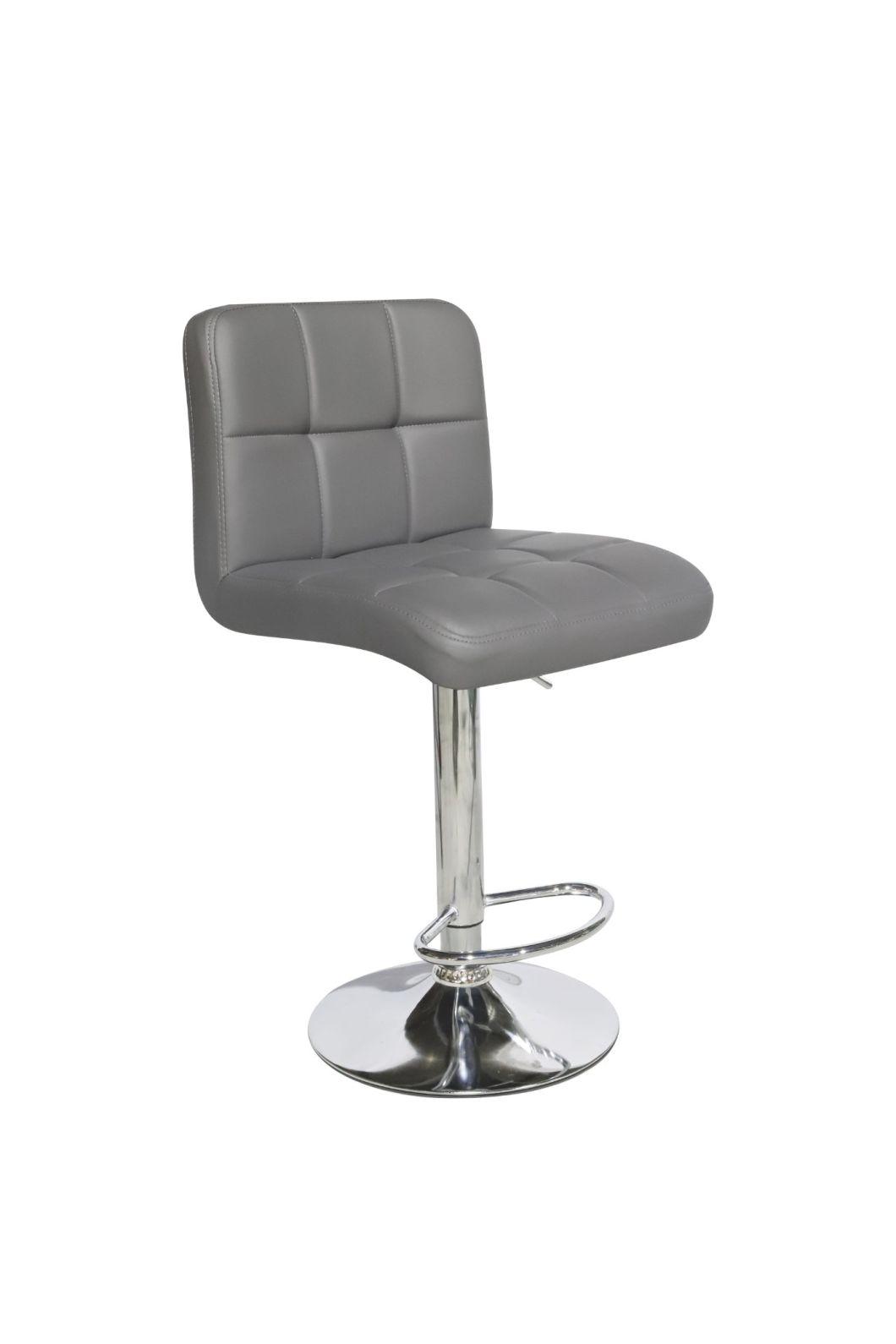 2021 New Modern PU Faux Leather Commercial Swivel Kitchen Bar Stool