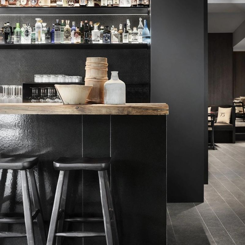 Modern Leather Bar Chair and High Bar Chair Stool