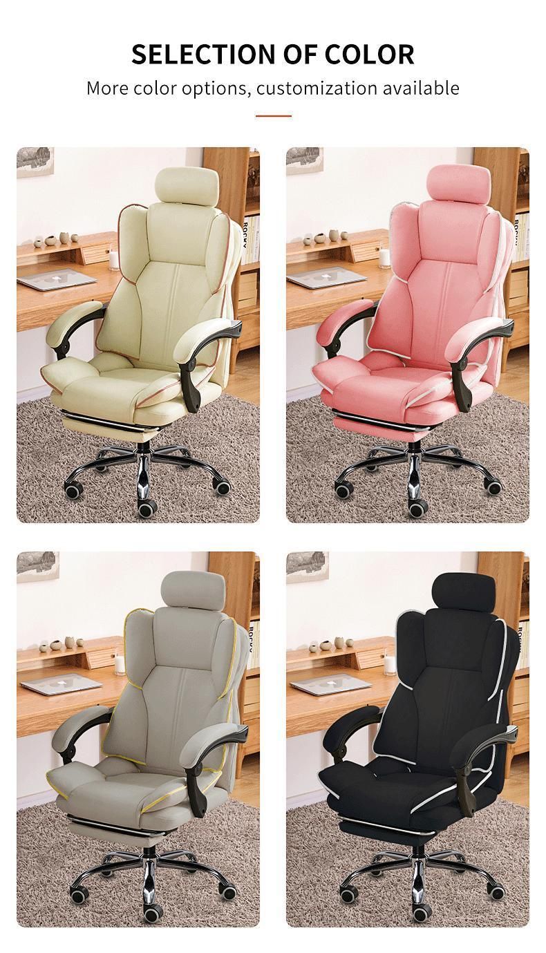 Manufacturer Direct Comfortable Pink Office Ergonomic Modern Swivel Computer Racing Silla Gamer Massage PU Leather Gaming Chair