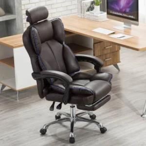 New Arrival Modern Executive Office Chairs PU Leather High Back Ergonomic Adjustable Leakage Armrest Gaming Living Room Chair