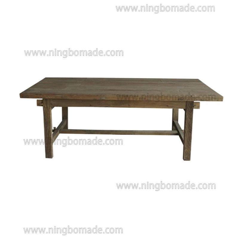 French Classic Provincial Vintage Furniture Nature Reclaimed Elm Wood Farm House Dining Table