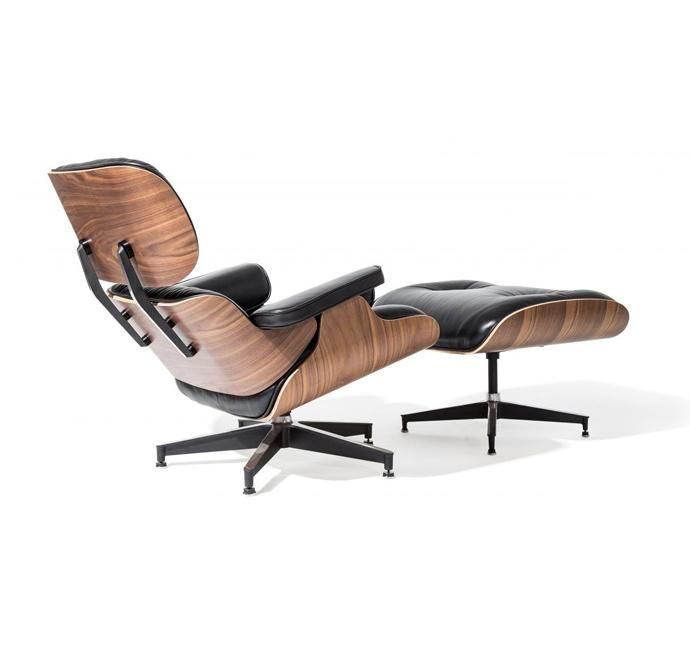 Leather Lounge Chair with Ottoman (9021-C)