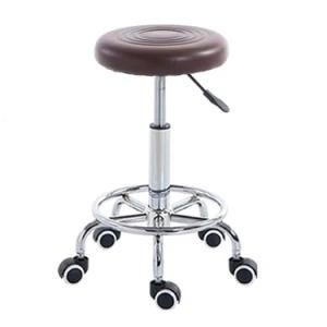Colorful Round Seat Stainless Steel Modern Lift Adjustable Bar Stools