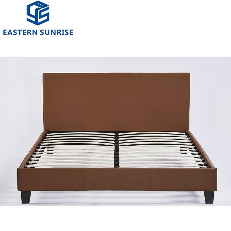 Exclusive Italian Furniture Design Leather Upholstered Bed for Bedroom