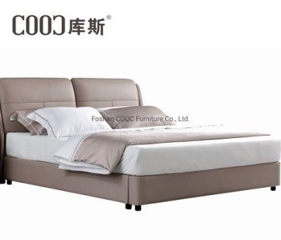 Modern Bedroom Furniture Deep Soft Couches High Quality Leather Bed