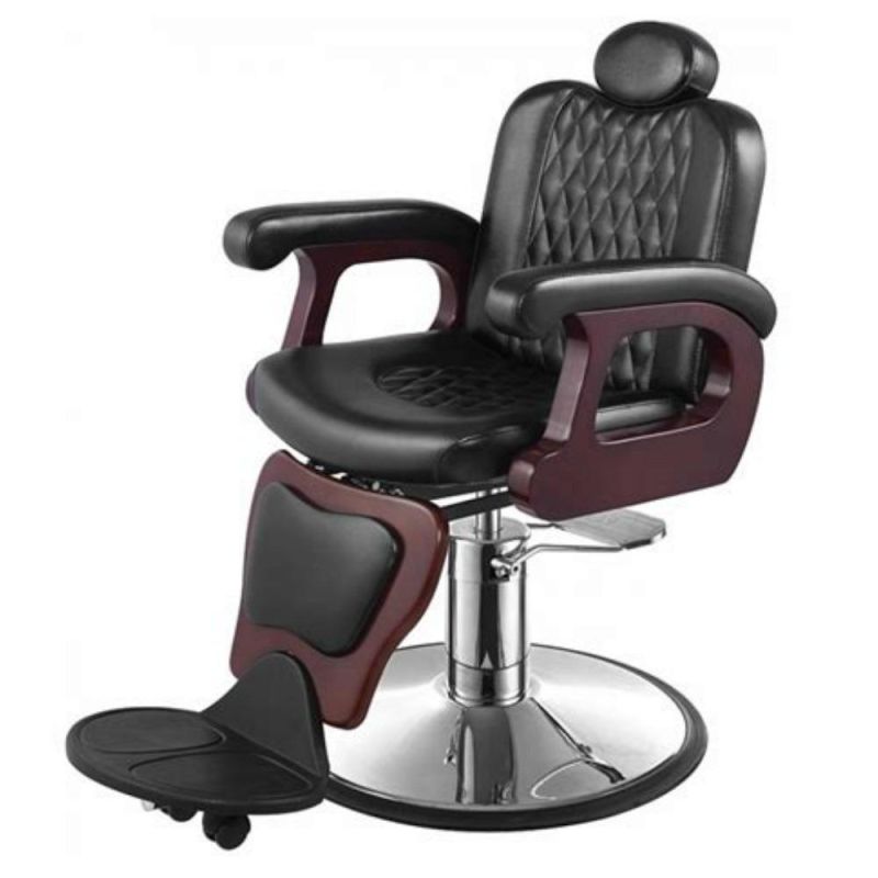 Hl-9283 Salon Barber Chair for Man or Woman with Stainless Steel Armrest and Aluminum Pedal