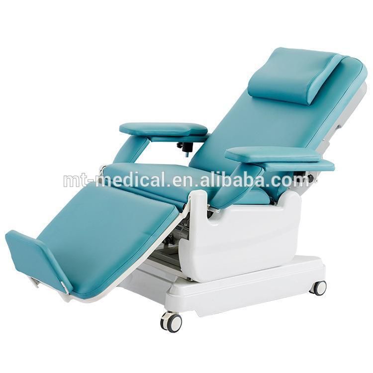 Hospital Manual Blood Drawing Collection Donor Recliner Chair for Sale