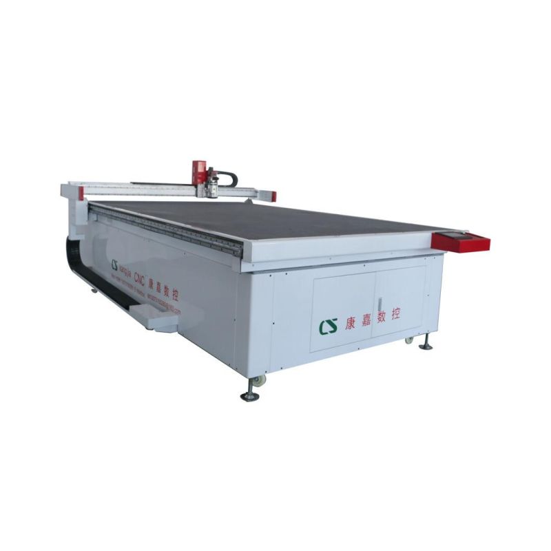 Manufacturer CNC Oscillating Knife Multi Layers Fabric Leather Cutting Machine with Seond Cover System