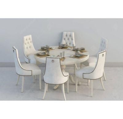 Hotel Furniture Wooden Surface Round Dining Table Set