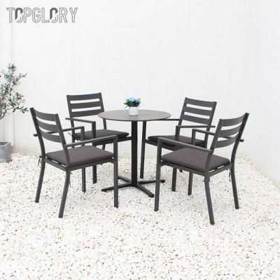 Modern Balcony Garden Patio Outdoor Furniture Waterproof Fabric Woven Rope Outdoor Chair with Coffee Table Set