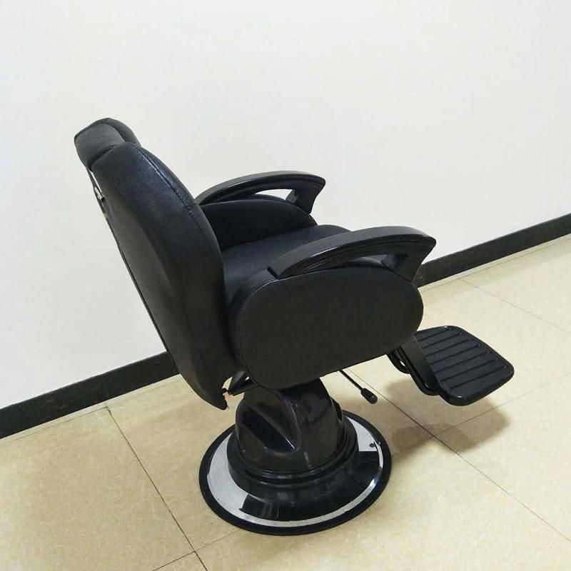 Hl-6092 Salon Barber Chair for Man or Woman with Stainless Steel Armrest and Aluminum Pedal