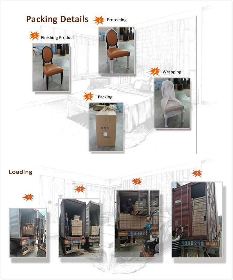 Foshan Manufacture 5 Star Hilton Style Hotel Bedroom Furniture